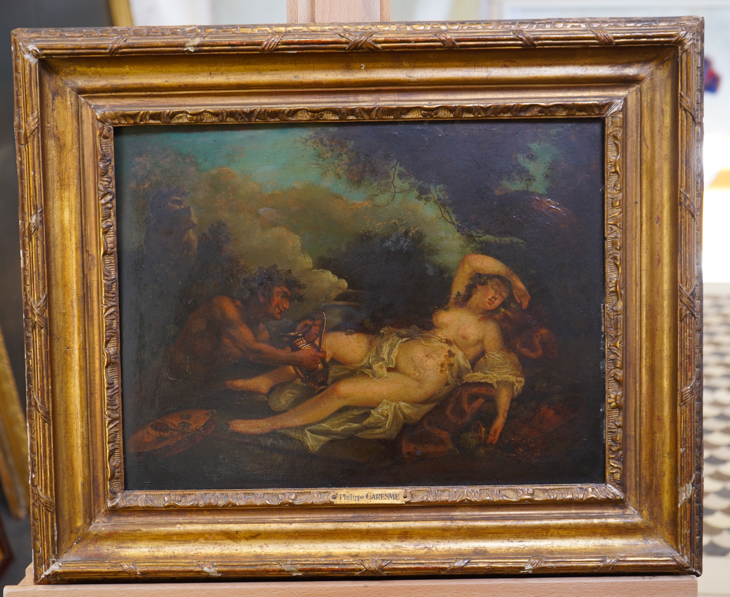 Follower of Jacques-Philippe Caresme, French (1734-1796), 'Jupiter and Antiope'